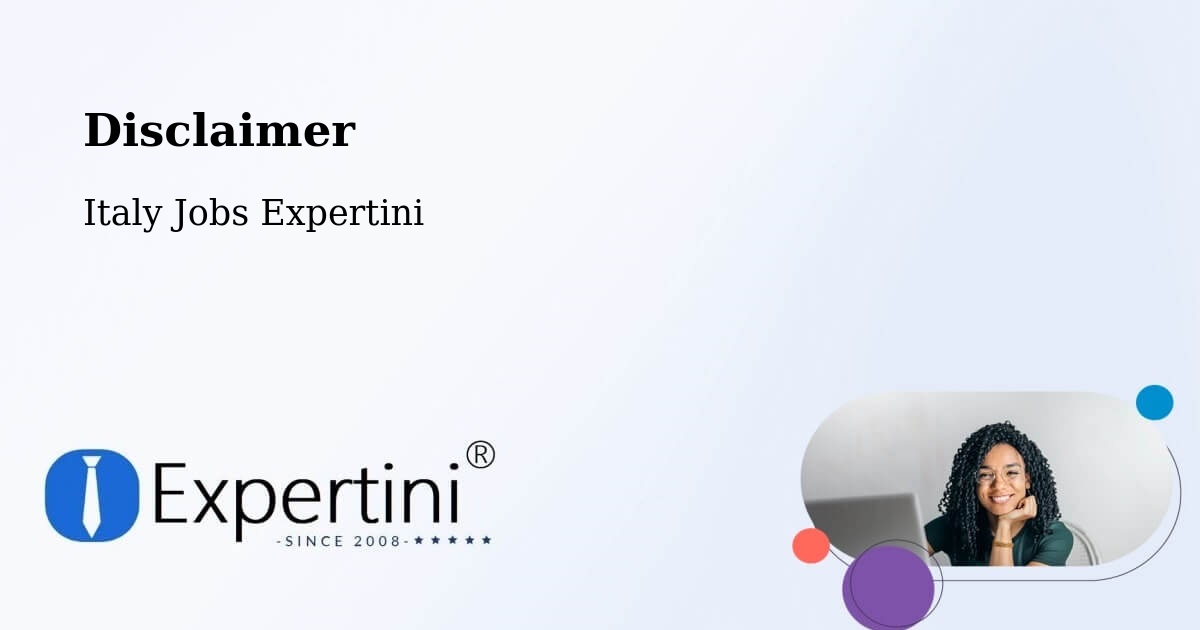 Disclaimer – Cecchini - Italy Jobs Expertini